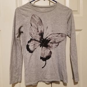 Long sleeved butterfly shirt